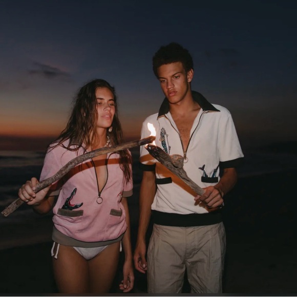 🌐 Tombolo ‘Flamingo Tartare’ Cabana shirt *New* 🌐 - Picture 5 of 5